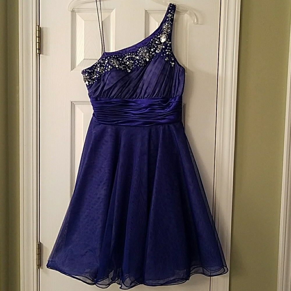 Royal Blue Cocktail Dress.